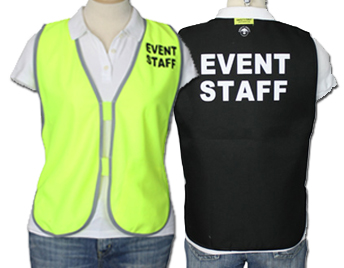 Event staff safety vests